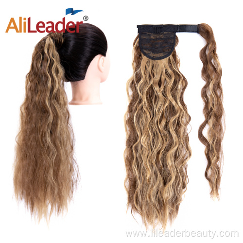 22 Inch Long Wavy Kinky Straight Pony Tail